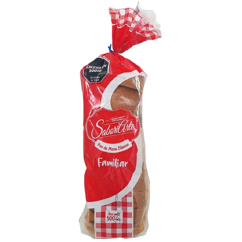 Panif. Pan Blanco Familiar "SaboriArte" x 500 Gr