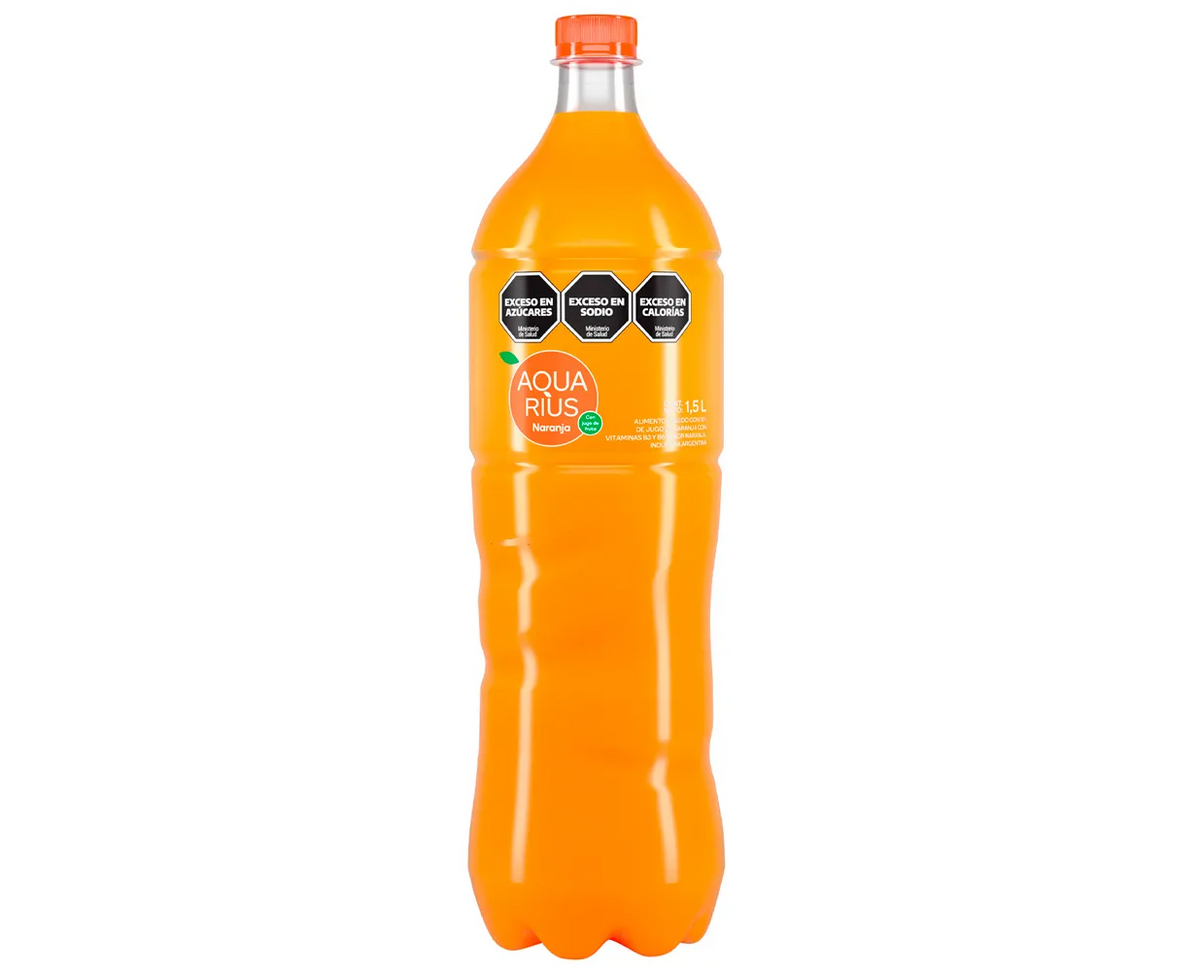 Bebida Naranja "Aquarius" x 1,5 L