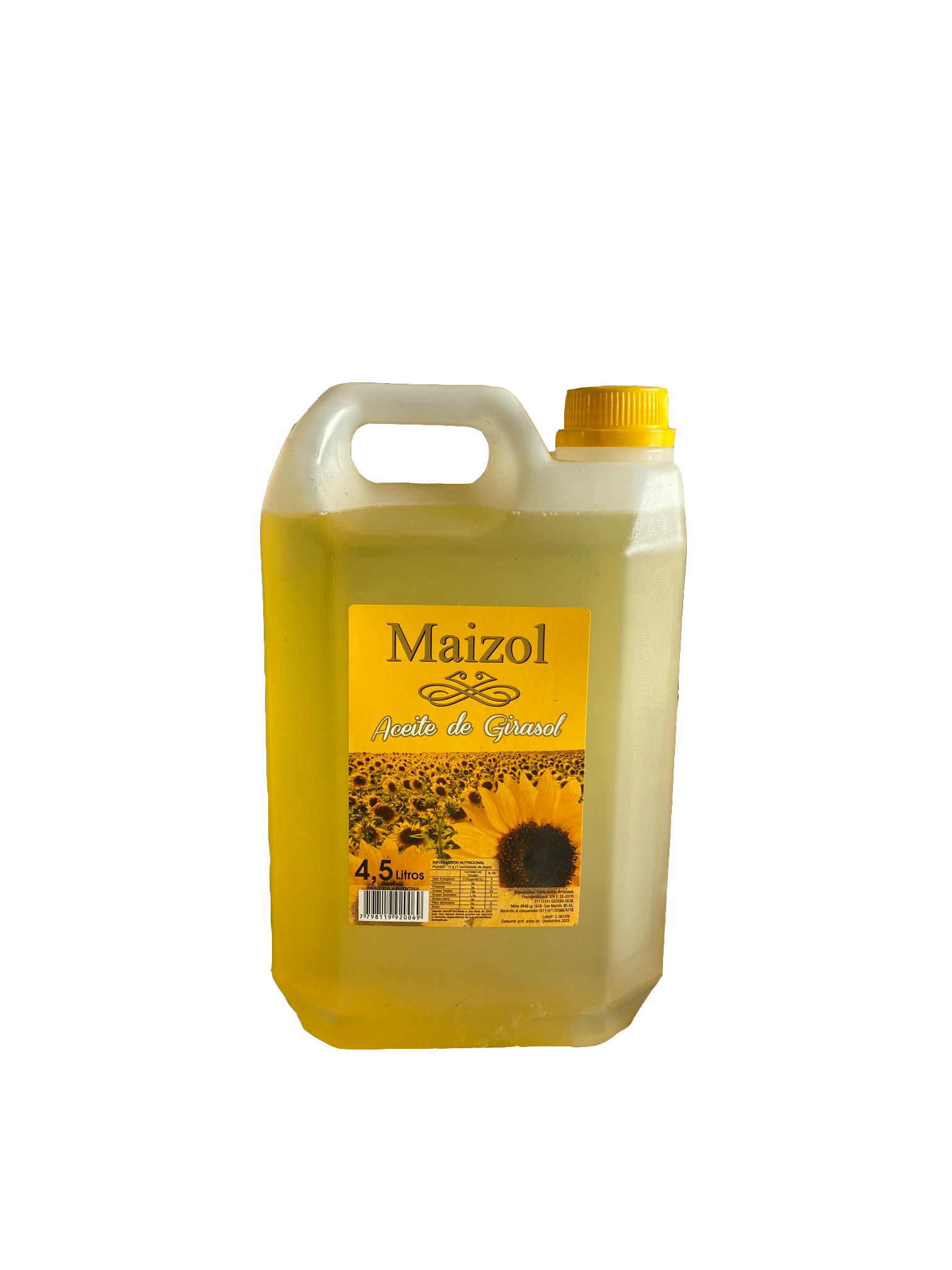 Aceite Girasol "Maizol" x 9,5 Lt