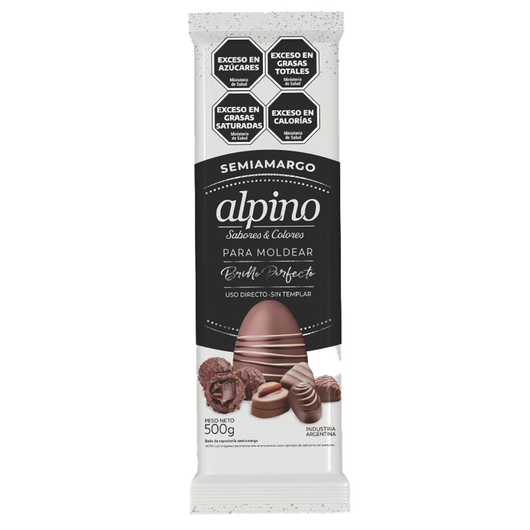 Chocolate Baño de Reposteria S/Amargo "Alpino" x 500 Gr