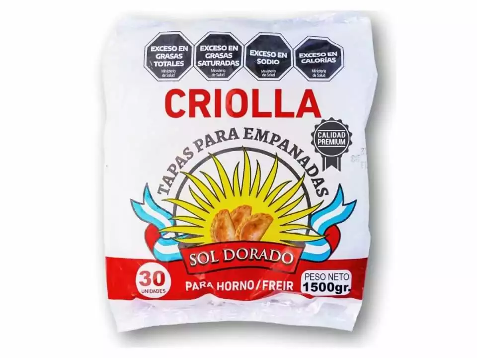 Tapas Criolla c/Separador "Sol Dorado" x 30 Un.